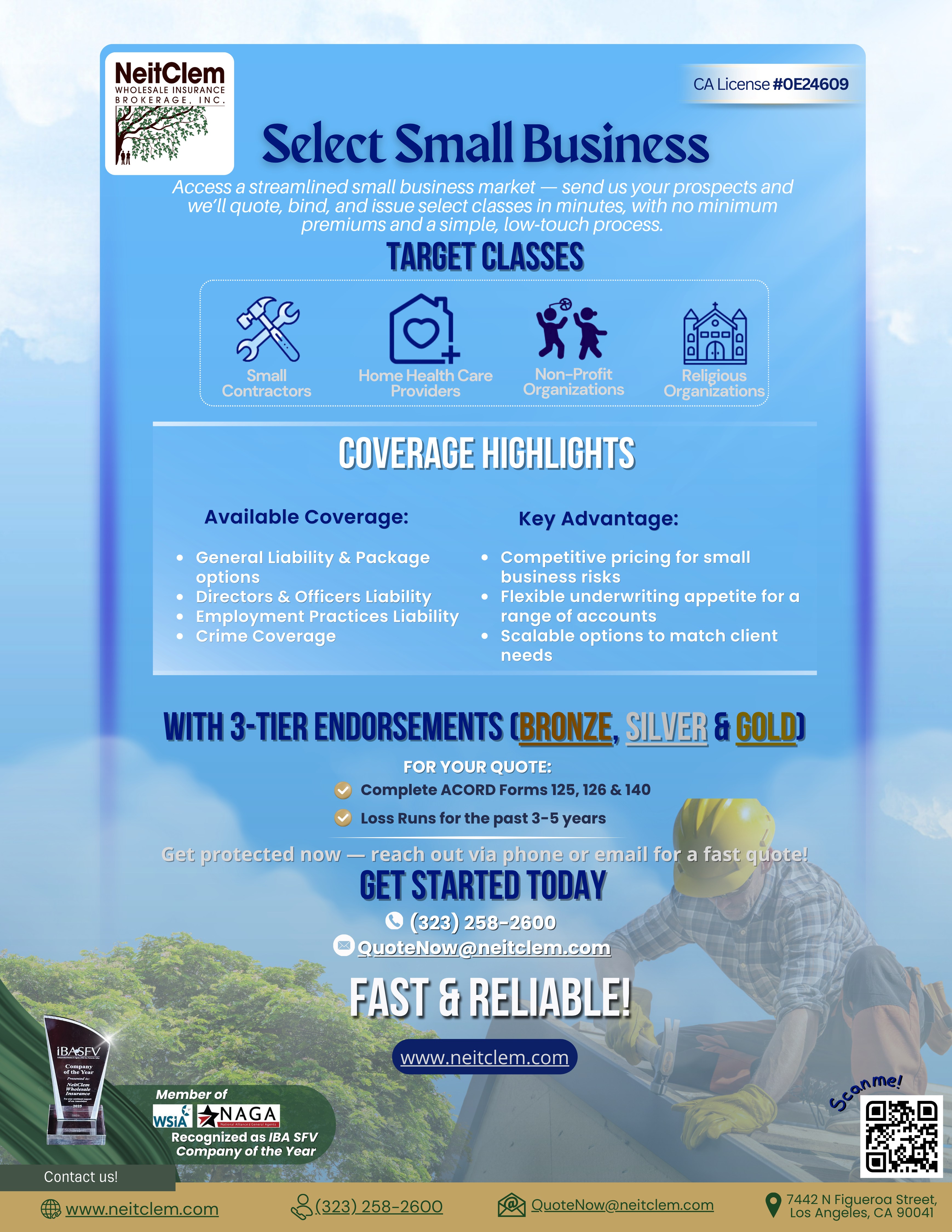 Select Small Business promotional flyer